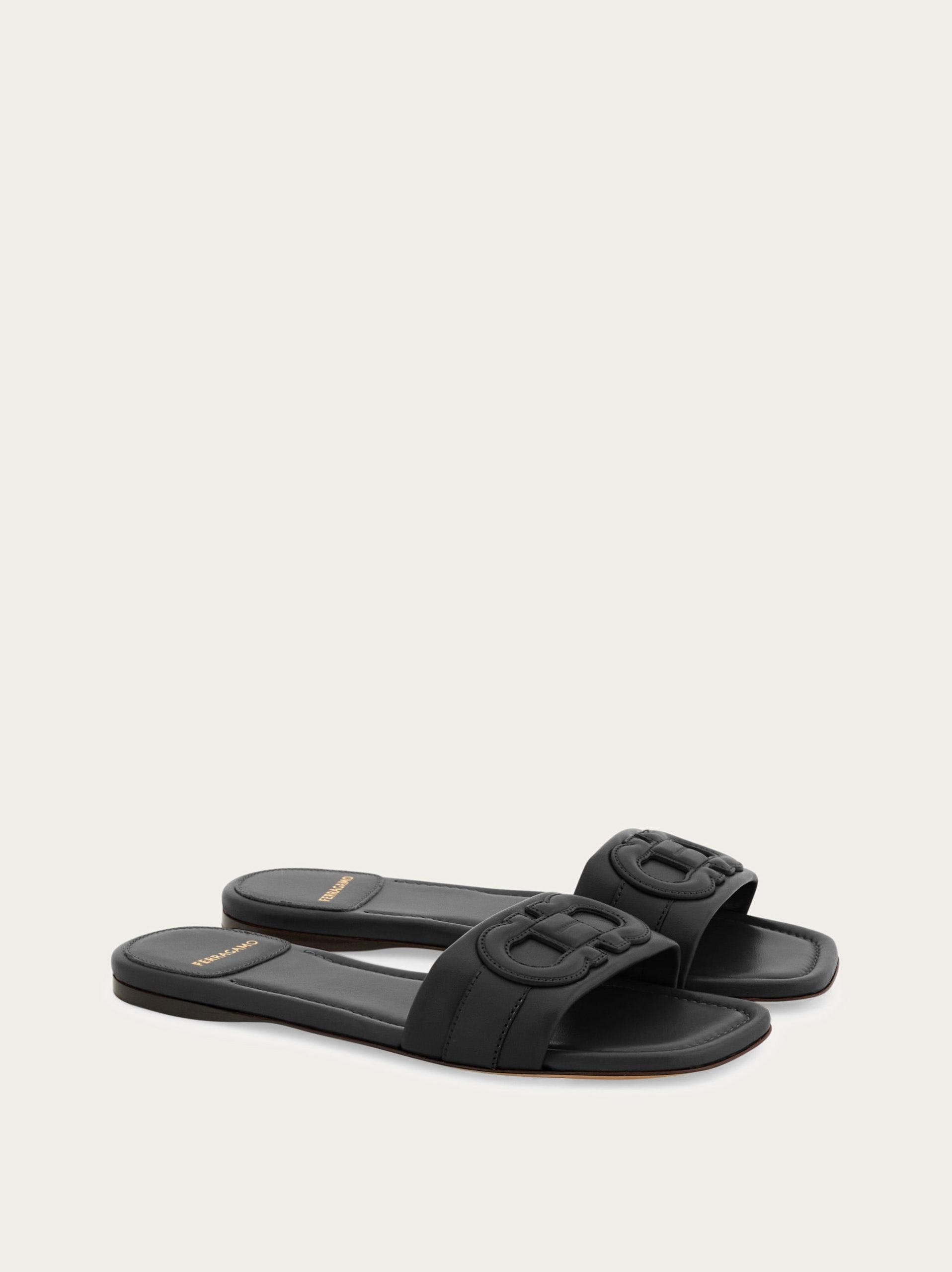Ferragamo Flat slide with Gancini ornament - Image 3